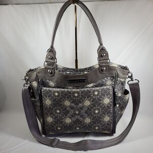 Petunia Pickle Bottom Large Satchel Diaper Bag With Changing Pad